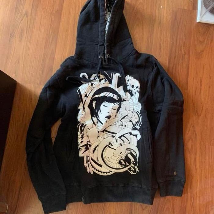Hoodie AFENDS Australia Girl and Dagger Original size S