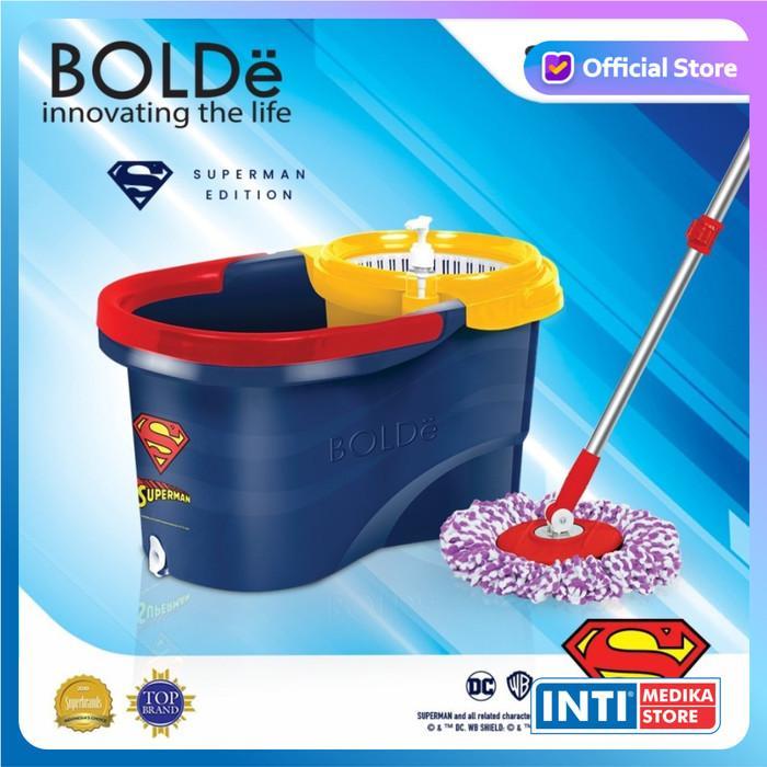 ASLI BOLDe - Alat Pel Super Mop SUPERMAN Kain Pel Pembersih Lantai READY STOCK