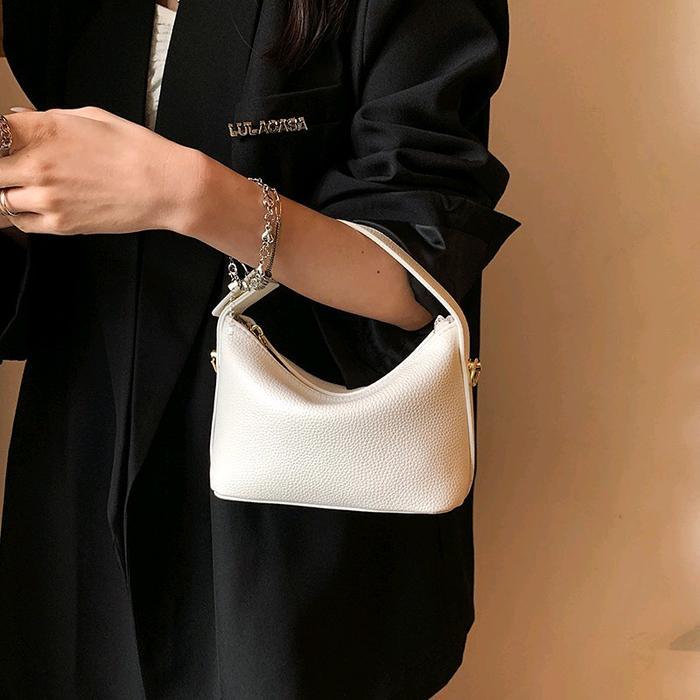 ALMA  Tas Selempang Wanita Sling Bag Shoulder Kekinian Mini Kecil Bahan Jeruk Sintetis Premium Polos