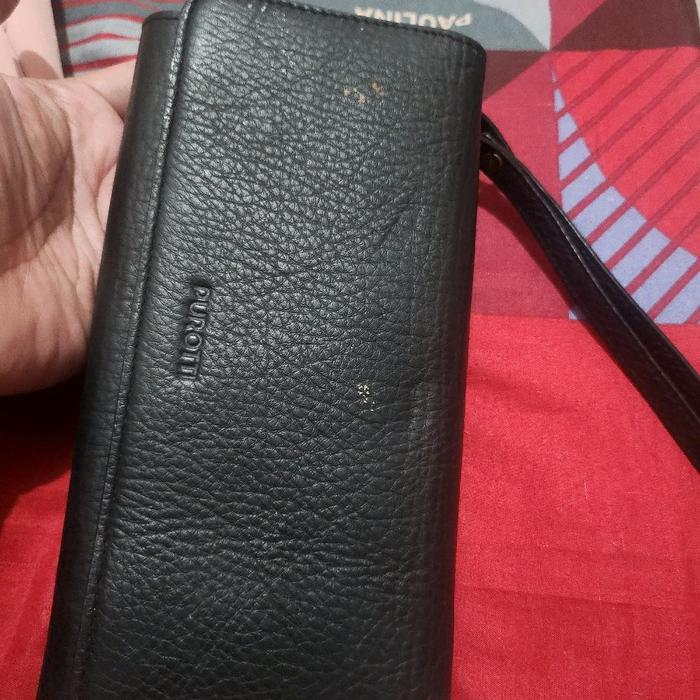 preloved dompet panjang purotti original kulit asli, banyak ruang