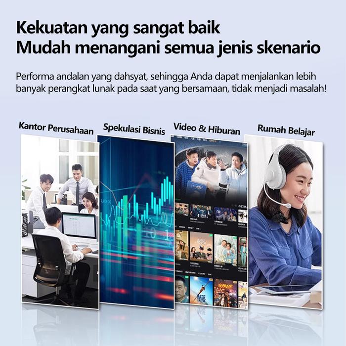 Komputer All-in-One Baru dengan Prosesor Intel Core i3 Generasi Ke-8, Memori 16GB, SSD 1TB, Layar 22
