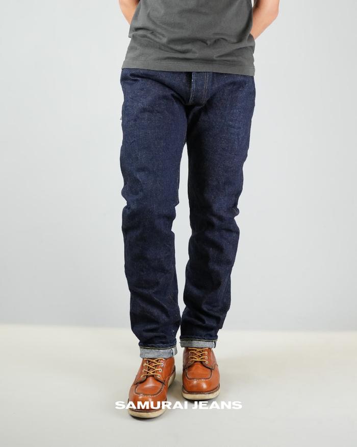 Samurai Jeans 520XX 21 oz Relaxed Tapered Yellow Paint