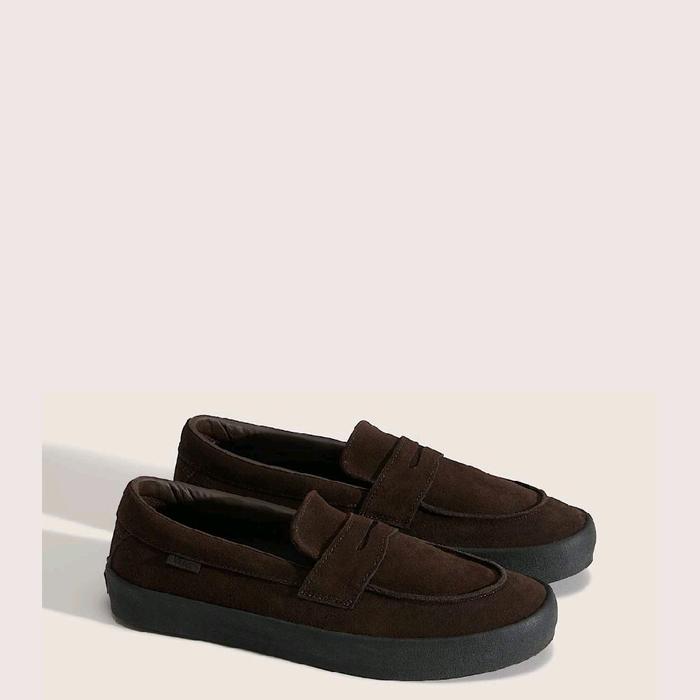 Sepatu Vans Skate Loafer Brown Black Unisex Original