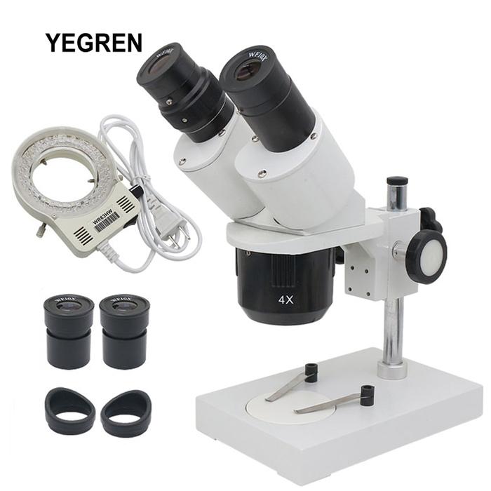 20X 40X PCB Repair Microscope WF10X Eyepiece Metal Binocular Stereo