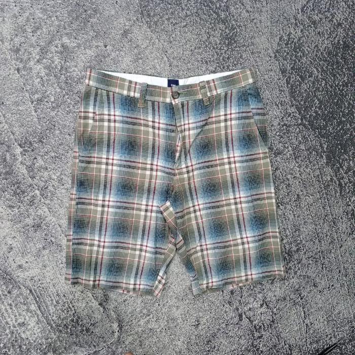 Celana pendek pria bahan GAP Tartan shorts pants murah size 30