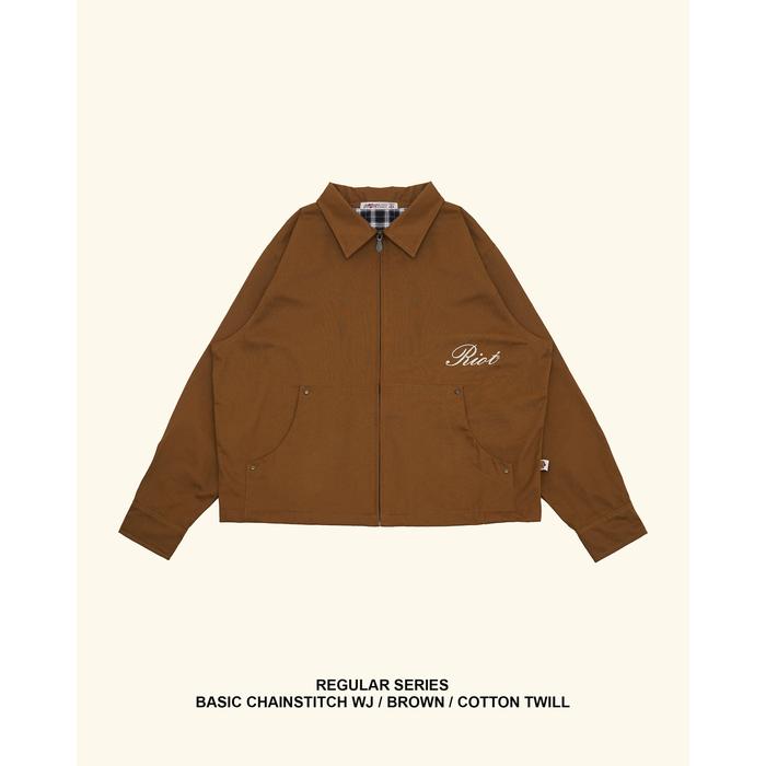 RAWTYPE RIOT Basic Chainstitch Work Jacket - Brown