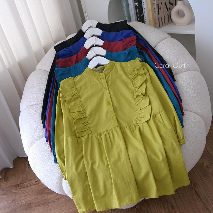 PAPINKA BLOUSE RUFFLE KATUN POPLIN