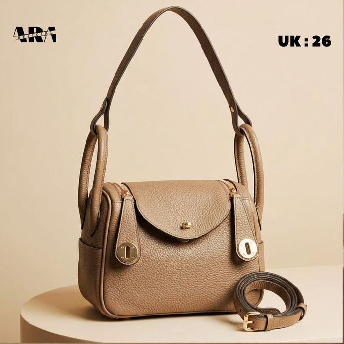 Kermes Lindy Himalaya Uk 26 Premium Warna Mocca | Tas Selempang & Bahu Wanita Import