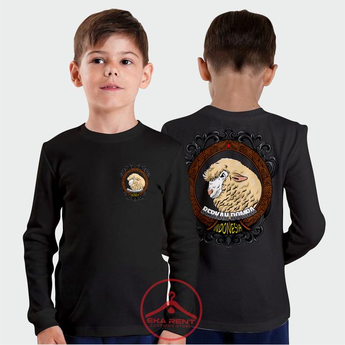 Kaos Anak Berkah Domba Koas Gambar Domba Ternak Domba Garut Lengan Panjang
