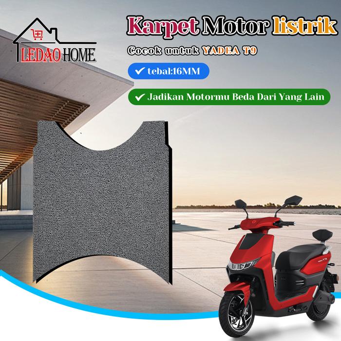LEDAOHOME Karpet Pvc Mie Bihun Custom Karpet Motor Listrik YADEA T9