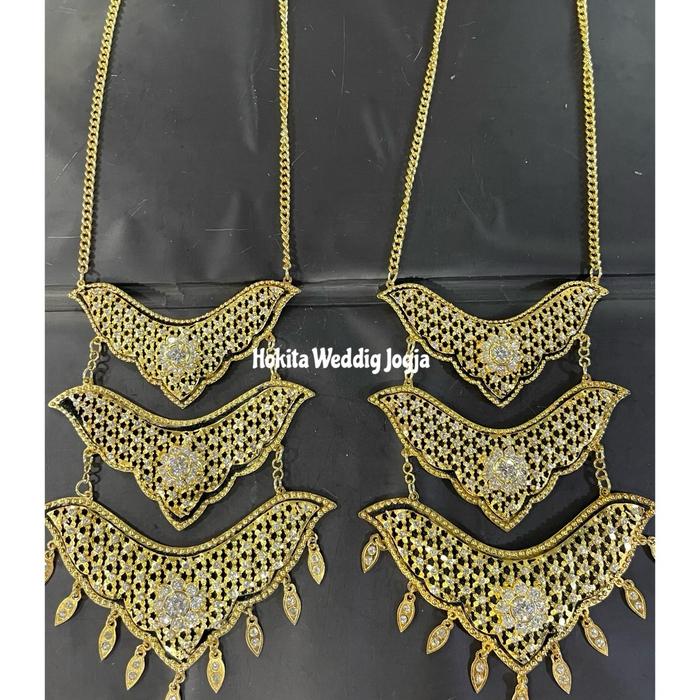 Sepasang Kalung Pengantin Basahan Jogja/Kalung Dodotan Jogja/Kalung Paesageng Premium Tanem