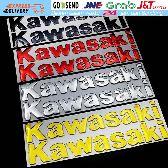 Sepeda Motor 3d Lencana Roda Tangki Decal Stiker Soft Reflective Decal Untuk Kawasaki