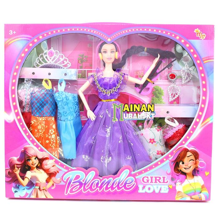 MAINAN ANAK MURAH BONEKA BLONDE GIRL LOVE BIOLA MT9913-2 MAINAN BONEKA CANTIK MUSISI BIOLA
