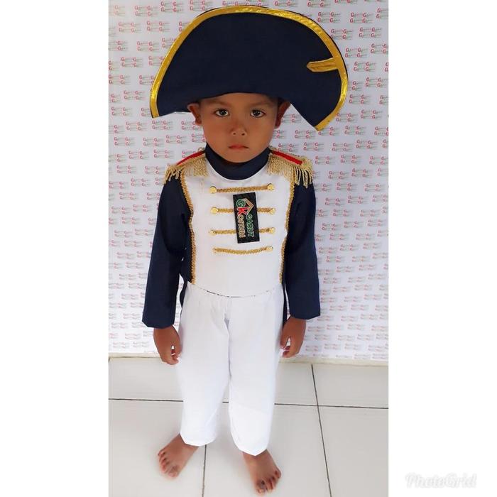 Kostum napoleon setelan kostum anak halloween - 2-3 tahun