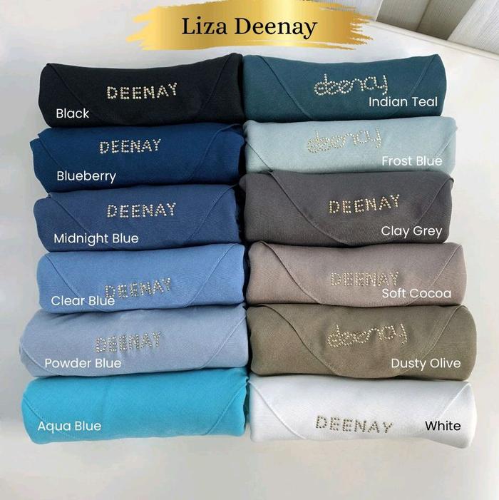 Kerudung Liza Deenay | Segi Empat Polos Deenay | Kerudung Voal Ultrafine