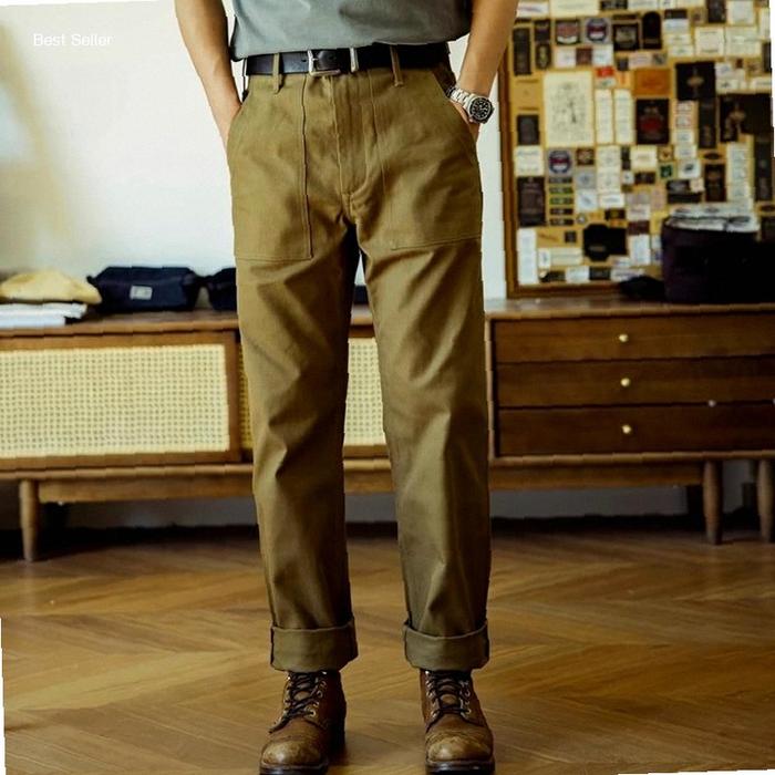 Red Tornado OG-107 Fatigue Pants Men Herringbone Twill Casual | Kekinian