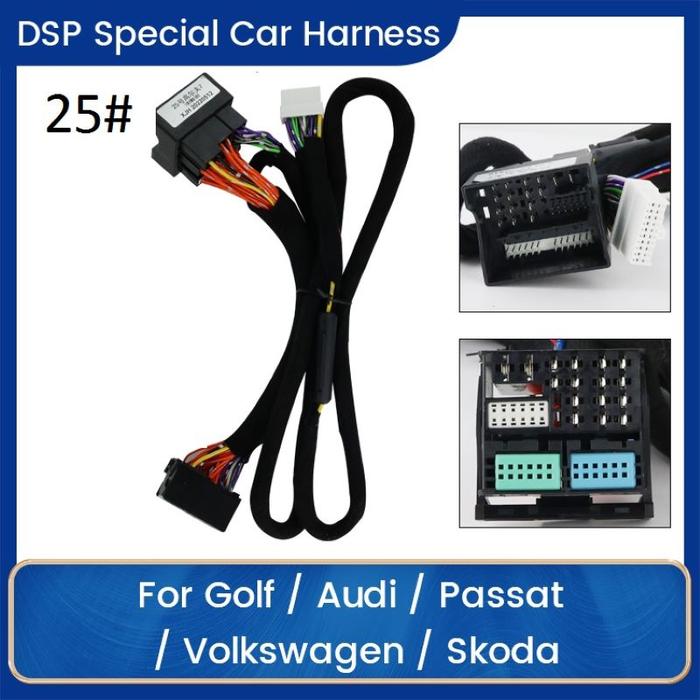 Car DSP amplifier harness cable DSP Android 16PIN Universal Cable for