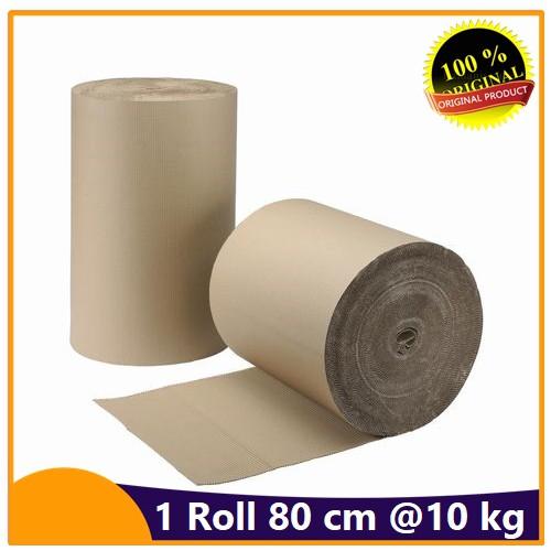 Kardus Lembaran Gulungan Corrugated Karton / Single Face Roll 80 Cm
