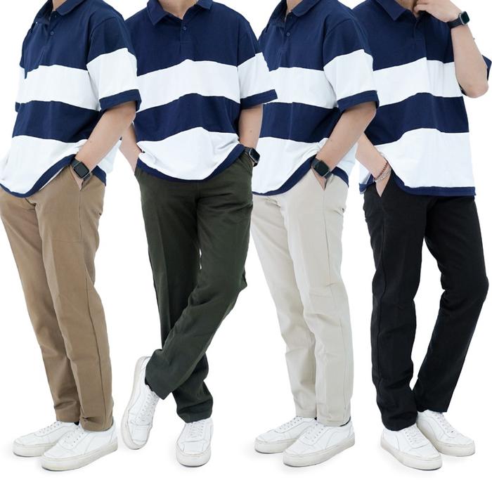 Promo Celana Chino Panjang Twill Fennel. Terlaris