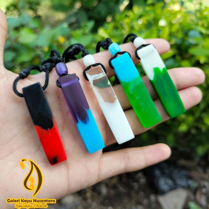 Kalung Resin unik kalung pria kalung unik