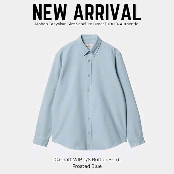 Carhartt WIP L/S Bolton Shirt Kemeja Pria Original 100%