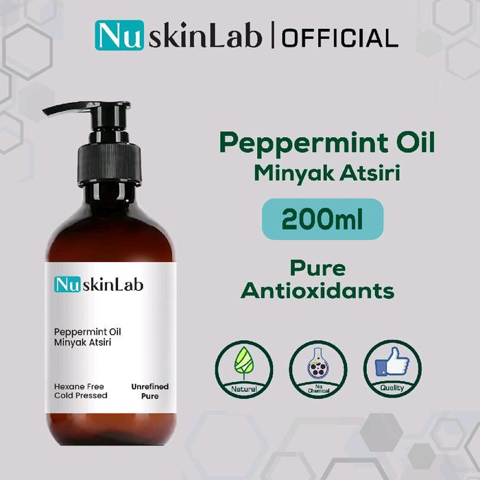 Nuskinlab Peppermint Oil - Minyak Atsiri, Essential Oil, Merawat Rambut, Meredakan Sakit