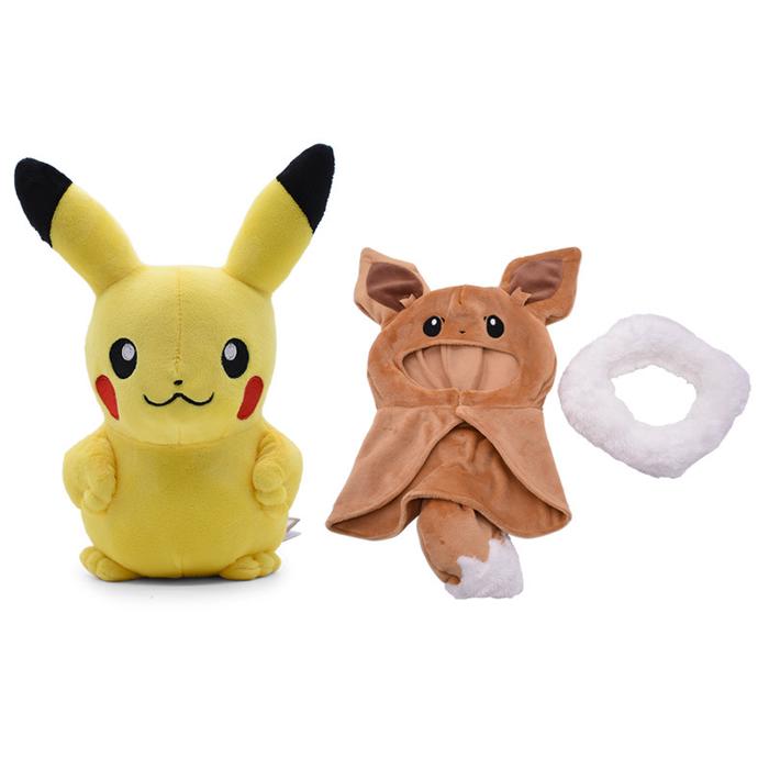Takara Tomy Mainan Boneka Anime Pokemon Empuk Boneka Pikachu Cosplay