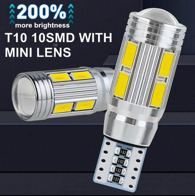 MaxGTRS Lampu Kabut Mobil Foglamp LED H3 T10 SMD 5630 Cool White 2 PCS - SMDWB