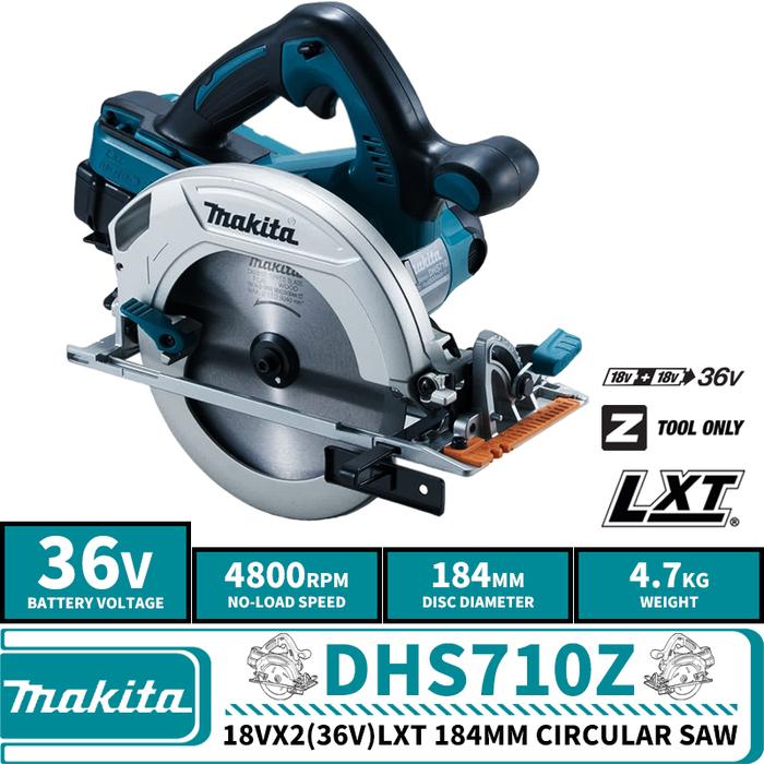 Makita DHS710Z LXT 184MM Cordless Circular Saw 36V Lithium Power