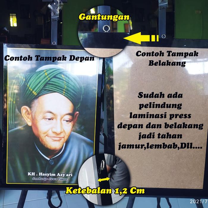 TERLARIS Foto Bingkai Mekah Mekkah Madinah Kakbah 32x48cm READY