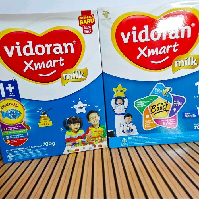 Susu Vidoran Xmart 1+ 700gr Madu Vanila
