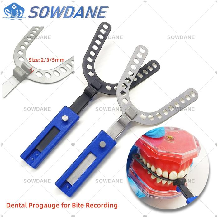 1set Dental ProGauge for Bite Recording Oral Centric Tray Set Dental Impression Trays Denture Repair