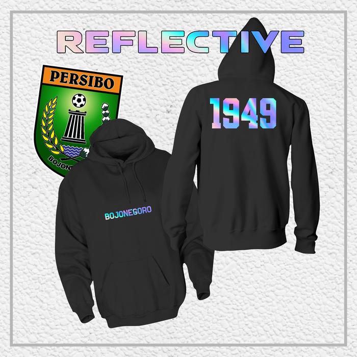 Hoodie Jaket PERSIBO BOJONEGORO "Bojonegoro Reflektif" || Jaket Supporter | Hooligans