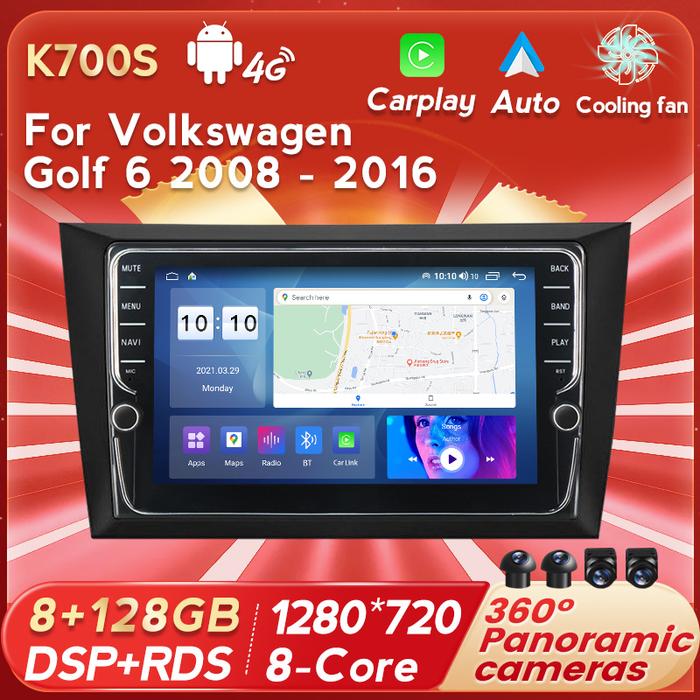 Android11 Car Radio Multimedia Player for Volkswagen Golf 6 2008 -