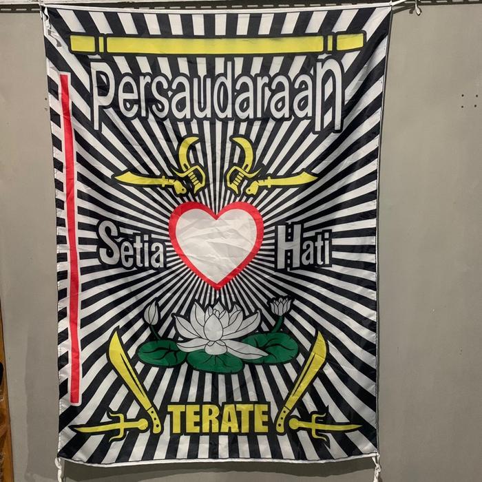 BENDERA PSHT FULL PAKEM FLAG SH TERATE UKUR 160x120cm , Free stiker pack