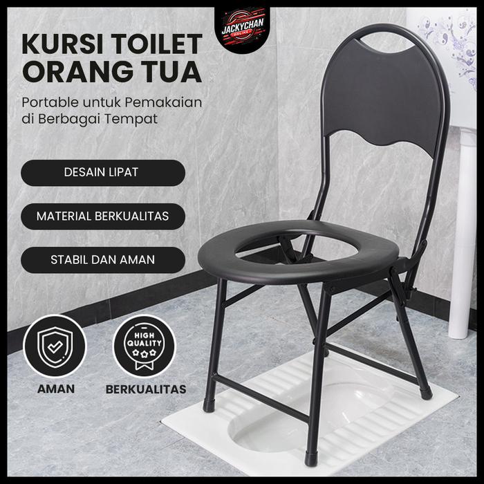 JC Kursi Toilet Wc Duduk Portable Foldable Bagi Orang Tua Dan Ibu Hamil