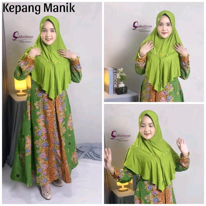 Jilbab Muslimat NU Kepang Manik - Kerudung Instan