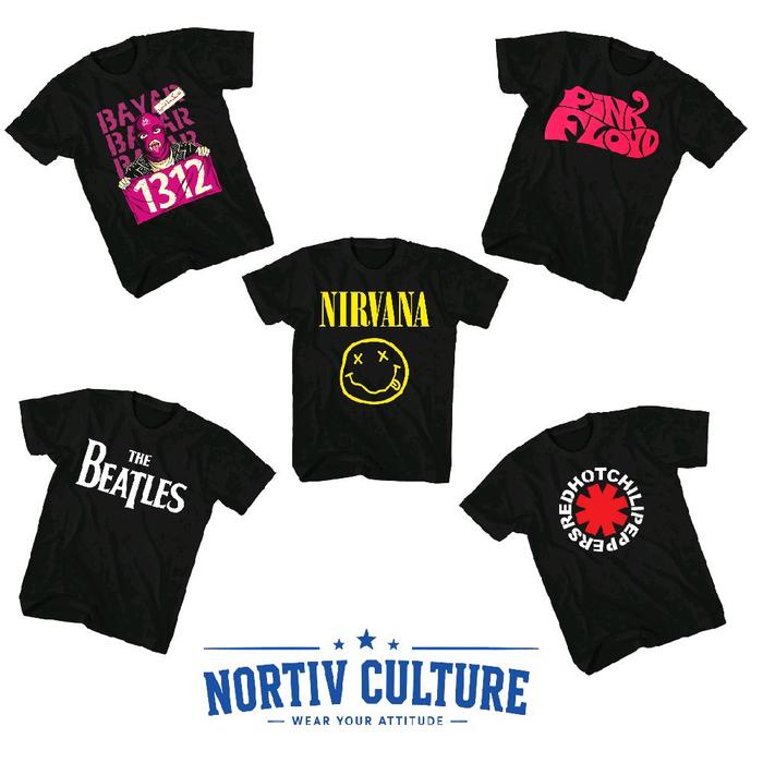 KAOS BAND ANAK KIDS INDIE indie metal premium distro bahan cotton combad 30s
