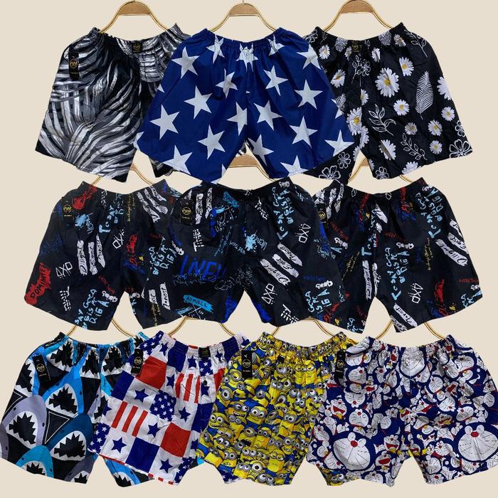 1 Kodi (20pcs) Celana Boxer Pria & Wanita