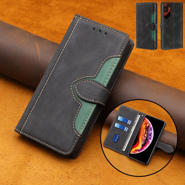 Casing PU Kulit untuk Tecno Pova 4/Tecno Pova 4 Pro Flip PU Dompet Keranjang Slot Siaga Menutupi Kas