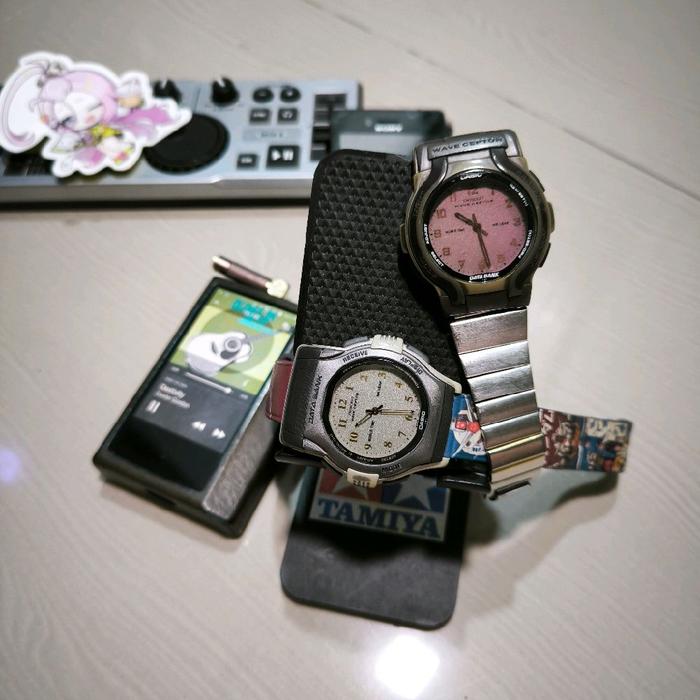 Casio FKT-2000 dan WVA-200 jam tangan keren strap custom AM biar tambah greget (2 jam yah, tidak di 