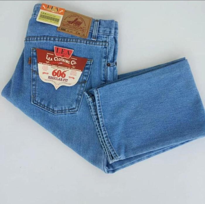 Celana Standar LEA Bandung Jeans Standar Cowok Premium Bahan Denim Jeans non stret