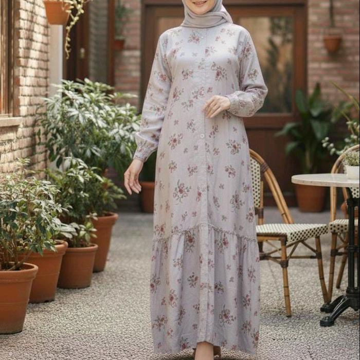 Monalisa gamis (gamis monalisa premium dengan motiv bunga)