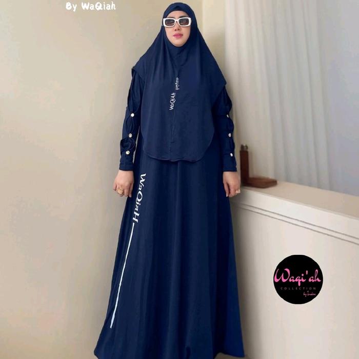 Busana muslim dress set bergo Brand waqiah ALARA Syari