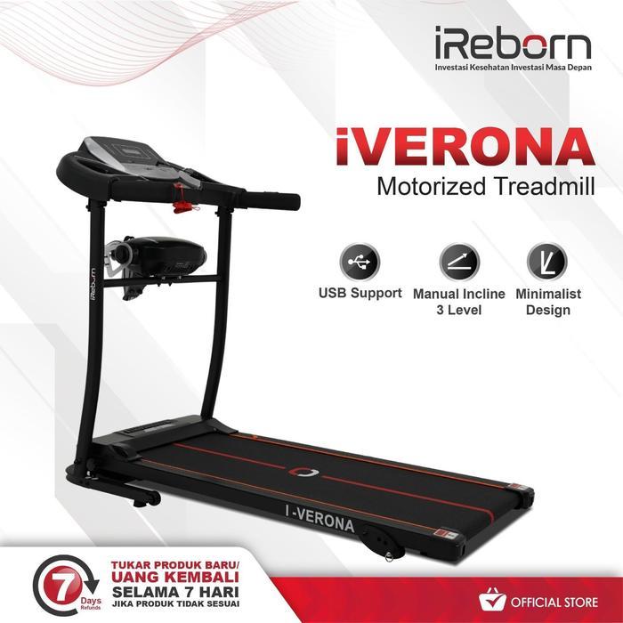 Treadmill Elektrik iReborn i-Verona - Alat Fitness Lari dengan Performa Maksimal