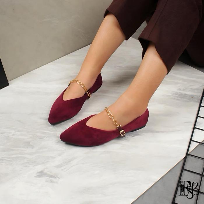 FLOBE Sepatu Flat Shoes Kait Rantai Wanita By Fsb