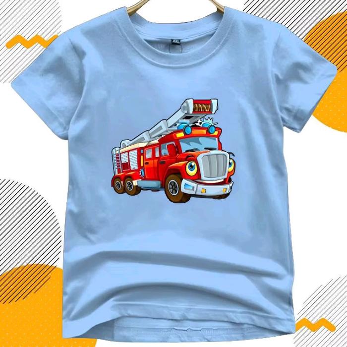 Kaos Anak FireTruck Pemadam Kebakaran Fashion