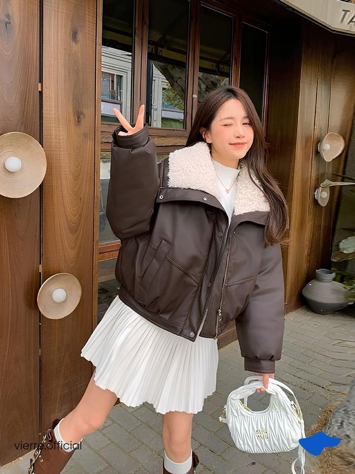 [READY] WOMAN - Misse Leather Coat | Vierre Official