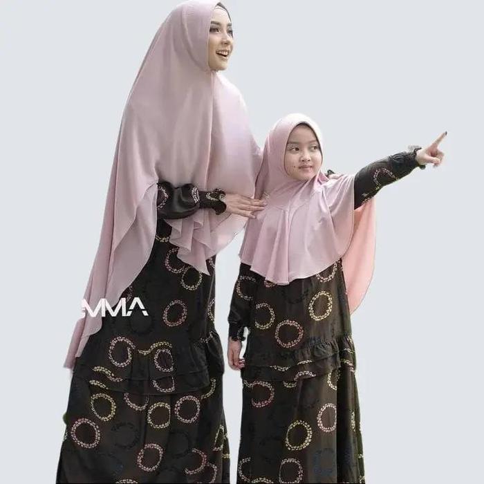 Gamis Milly mom  & kids umma syari gamis rayon gamis anak gamis dewasa dress couple muslim baju ibu 
