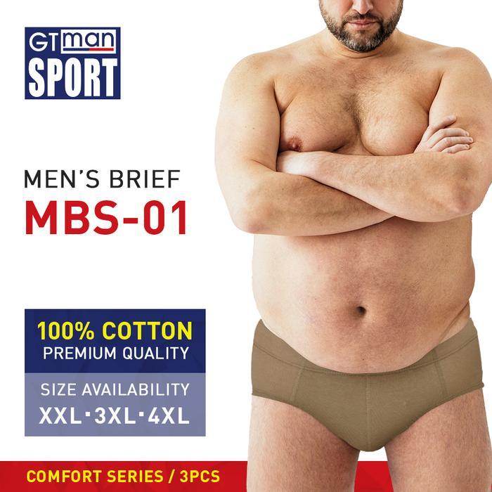 Promo Cd / Celana Dalam Pria Gtman Mbs01 Mbs-01 Mbs 01 Bigsize Xxl Xxxl Xxxl